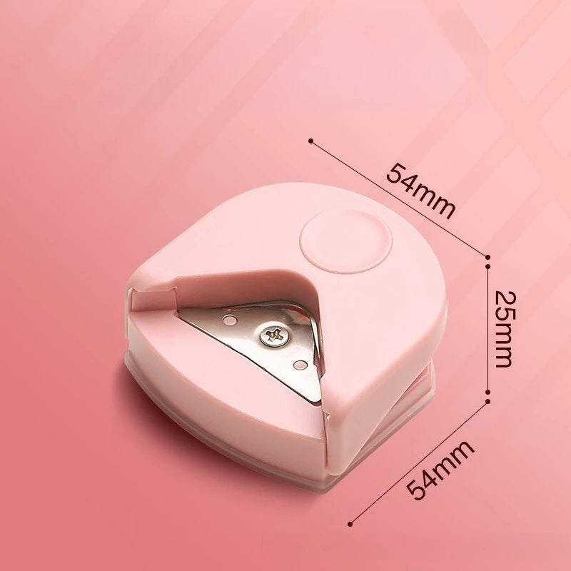 Corner Rounder Punch – Portable Paper Trimming Tool for Cards Corner Rounder Punch Babs 1pc-Pink