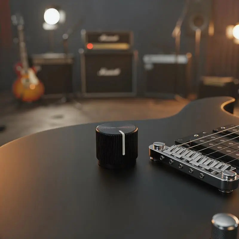 Aluminum Flat Top Half-Shaft Bass Knob | HUXUAN Bass Guitar Knob Babs