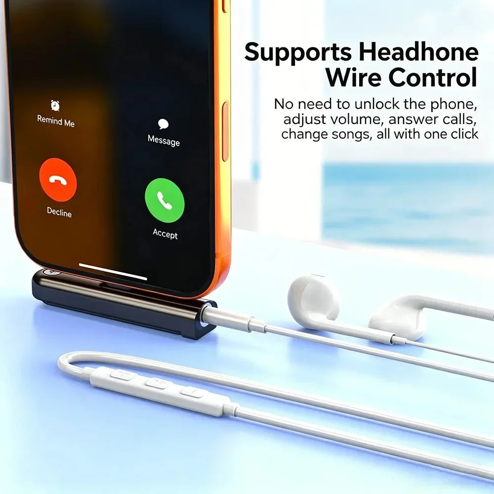USB-C to 3.5mm Audio Adapter with Foldable Phone Stand Audio Adapter Babs