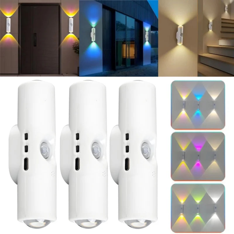 Magnetic RGB Night Light | Motion Sensor Rechargeable Wall Lamp RGB Night Light Babs
