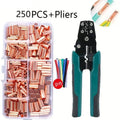 4-in-1 Crimping Pliers Wire Stripper Cutter Terminal Tool Set Crimping Pliers Set Babs 1set