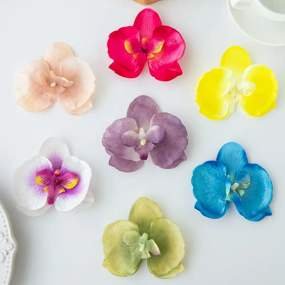 Silk Artificial Moth Orchid Flowers 10/20 Pcs – Wedding & Home Décor Artificial Flowers Babs