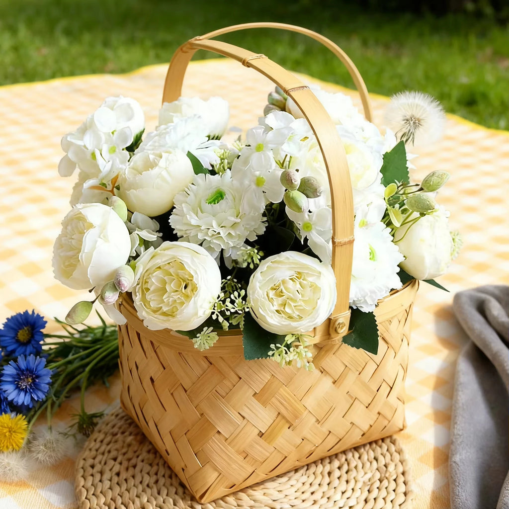 Artificial Silk Rose Bouquet – Wedding & Home Décor Gift Artificial Flower Bouquet Babs