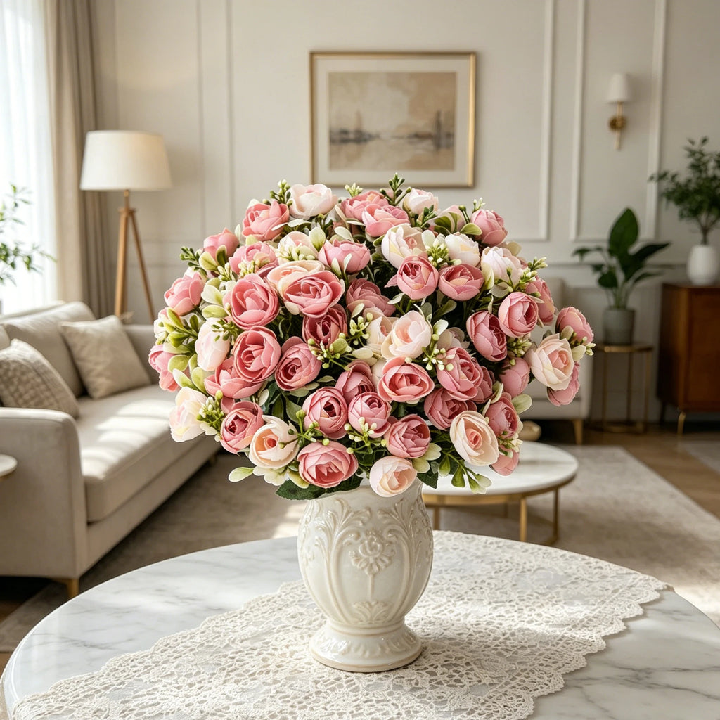 Artificial Silk Rose Tea Bud Flowers – Wedding & Home Decor Artificial Silk Flowers Babs