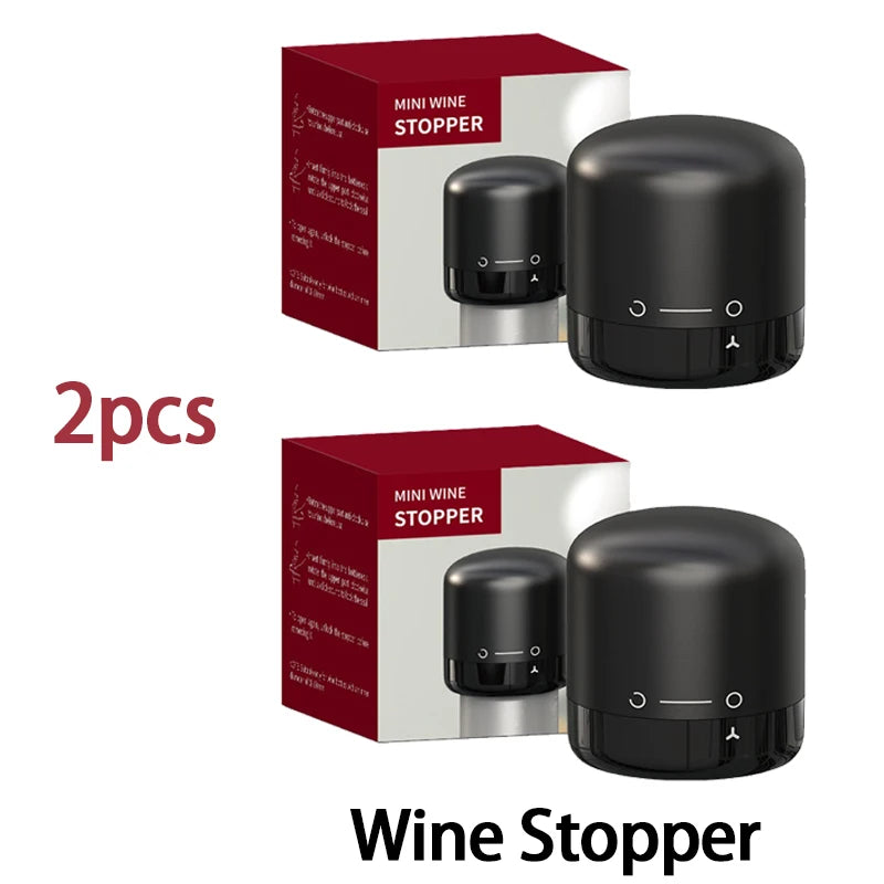 Vacuum Wine & Champagne Bottle Stopper – Eco-Friendly Seal Wine Bottle Stopper Babs 2PCS-W