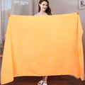 Thick Microfiber Bath Towel – Super Large, Soft, Quick-Dry Microfiber Bath Towel Babs orange 80x180cm