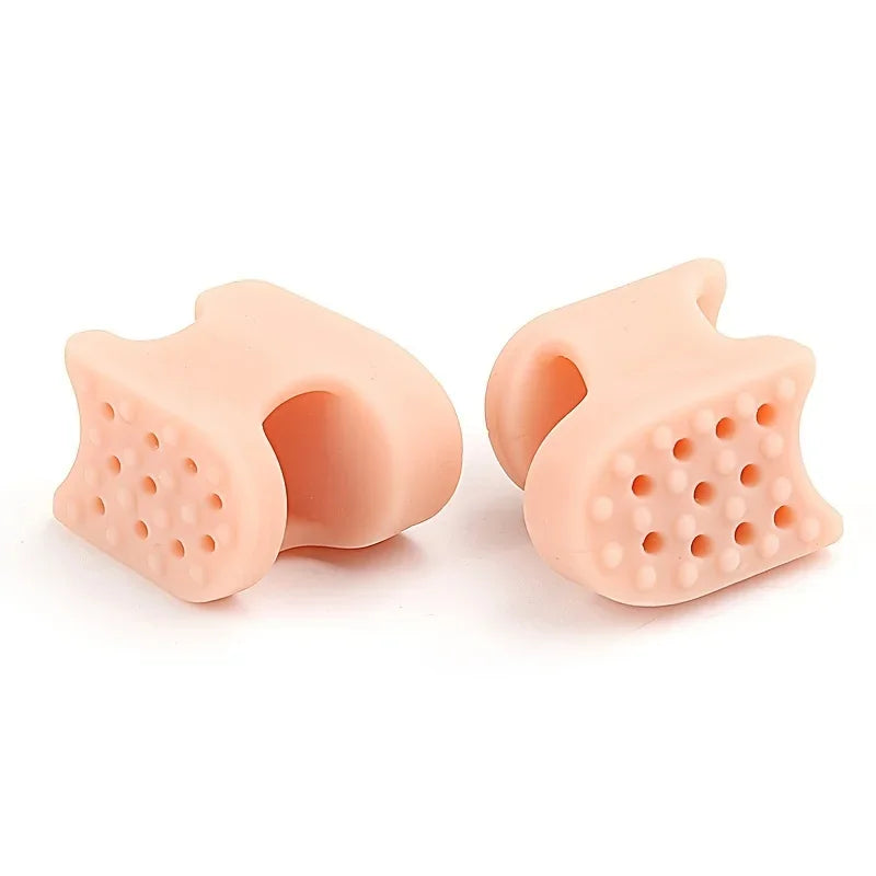 Soft Rubber Toe Spacers & Big Toe Pad – Men & Women Toe Spacer Set Babs 2pcs colour skin