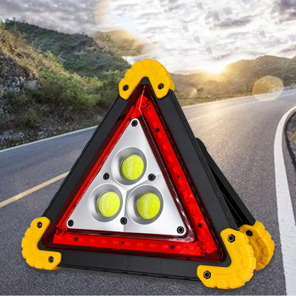 LED Triangle Emergency Warning Light | Portable Road Safety Lamp Emergency Warning Light Babs