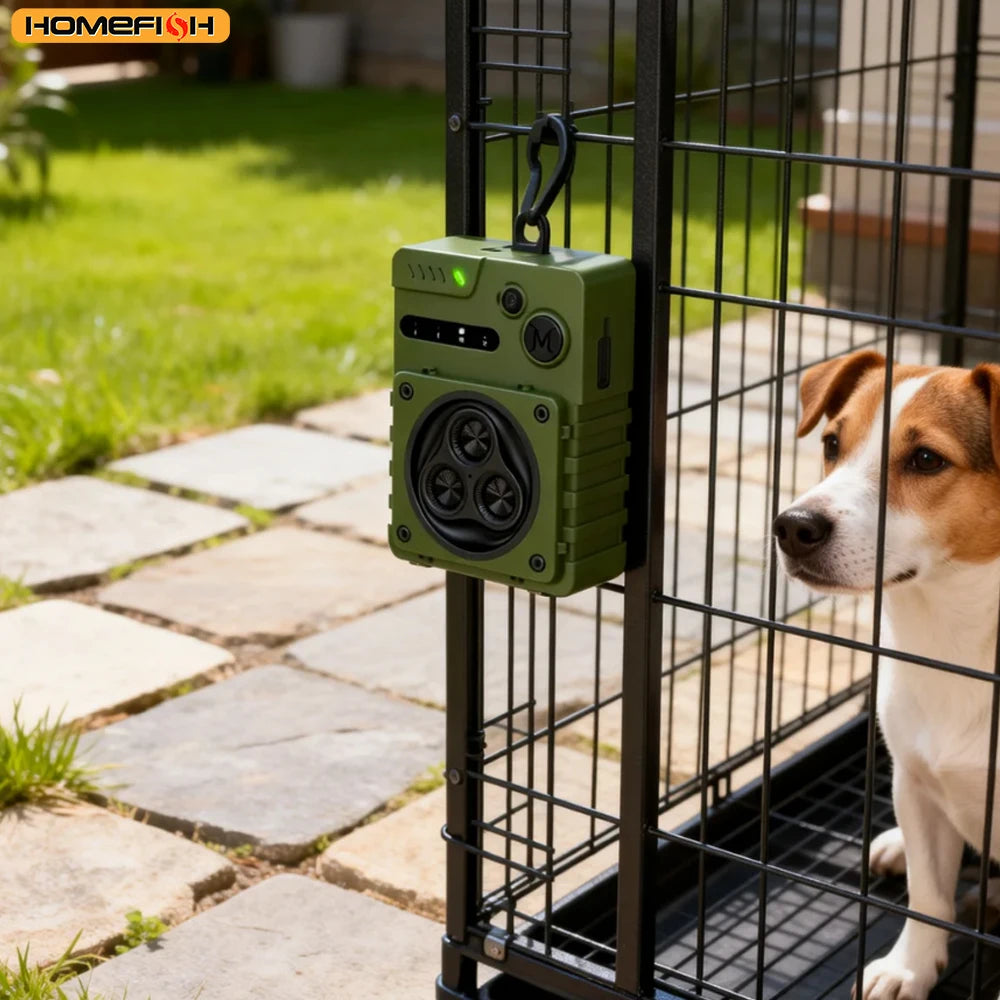 Ultrasonic Dog Bark Deterrent – Rechargeable HOMEFISH Device Bark Deterrent Babs
