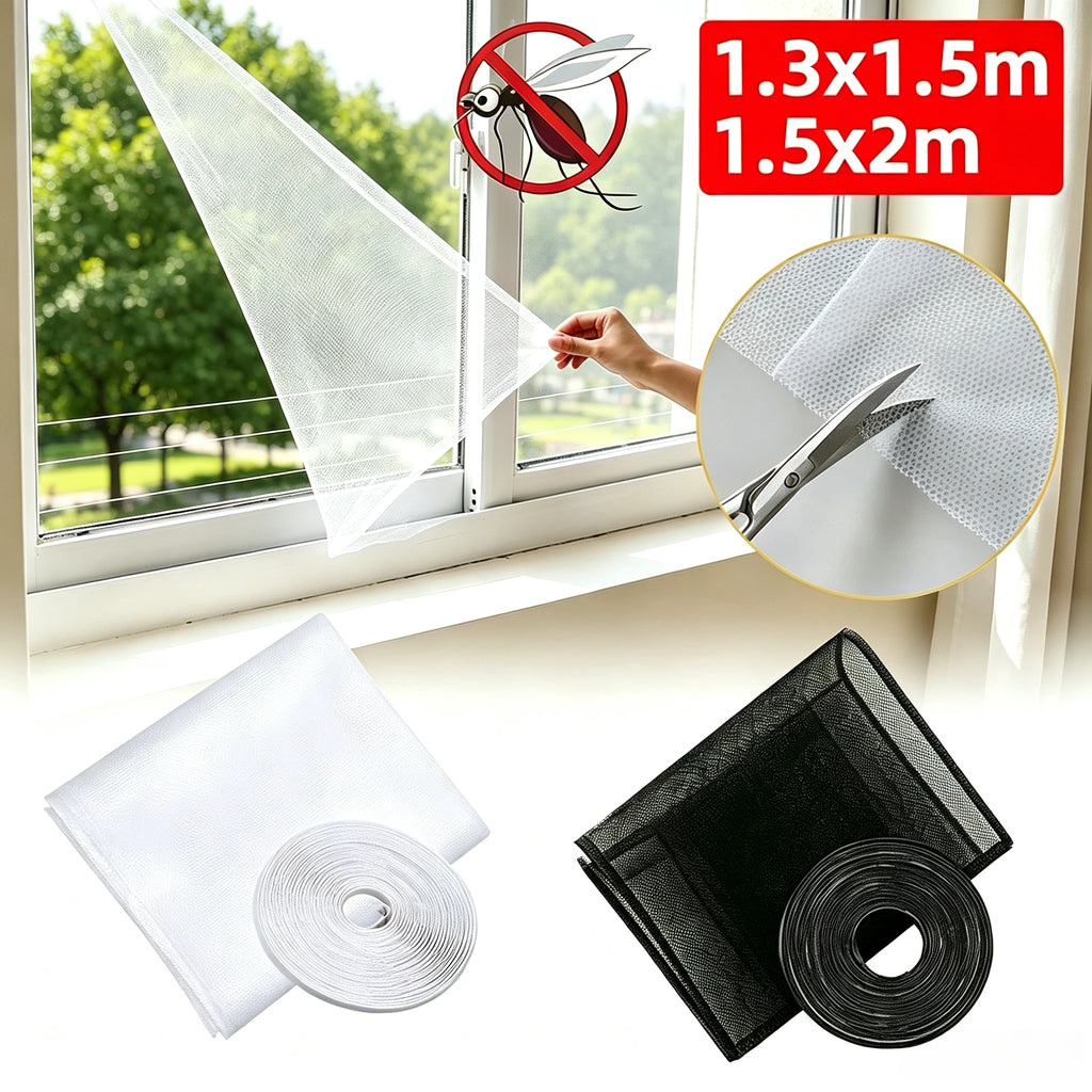 Self-Adhesive Window Mosquito Net – DIY Cut-to-Size Screen Window Insect Screen Babs