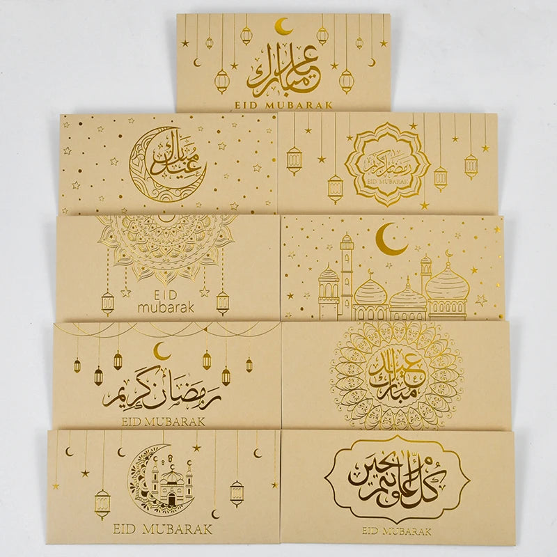 9Pcs Eid Mubarak Gift Envelopes – Ramadan Money Bags 2026 Gift Envelopes Babs