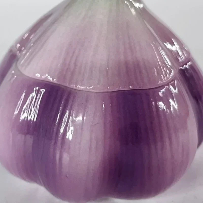 Ceramic Purple Onion Storage Jar – Decorative Kitchen Container Ceramic Storage Jar Babs