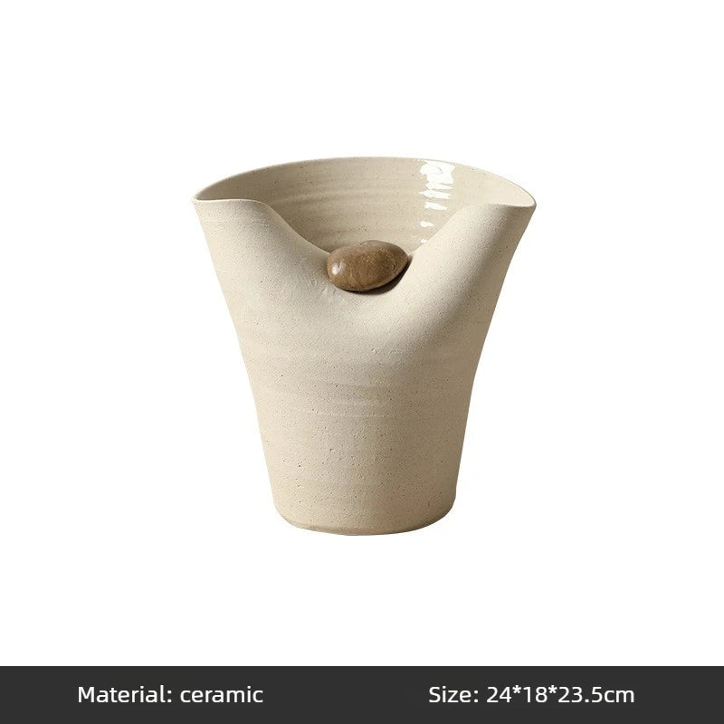 Nordic Ceramic Vase | Modern Living Room & Entryway Décor Decorative Ceramic Vase Babs Medium