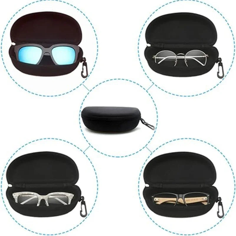 Portable Hard Zipper Sunglasses & Eyeglass Case – Travel Eyeglass Case Babs