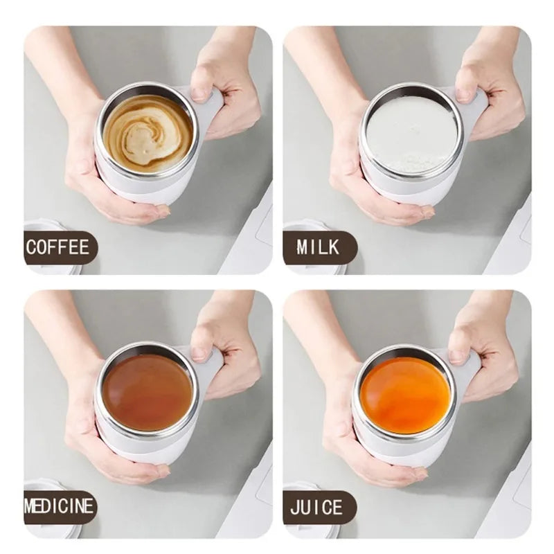 380ml Self-Stirring Magnetic Mug – Smart Coffee Mixer Cup Self-Stirring Mug Babs