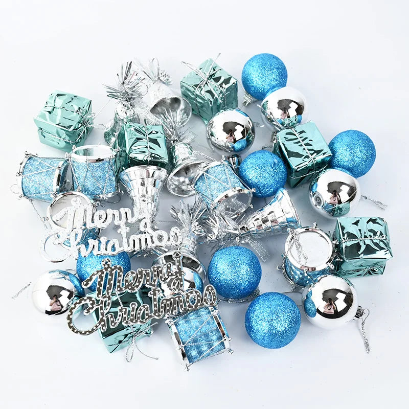 32-Piece Christmas Ball Ornaments Set – Xmas Tree Pendants Christmas Tree Ornaments Babs