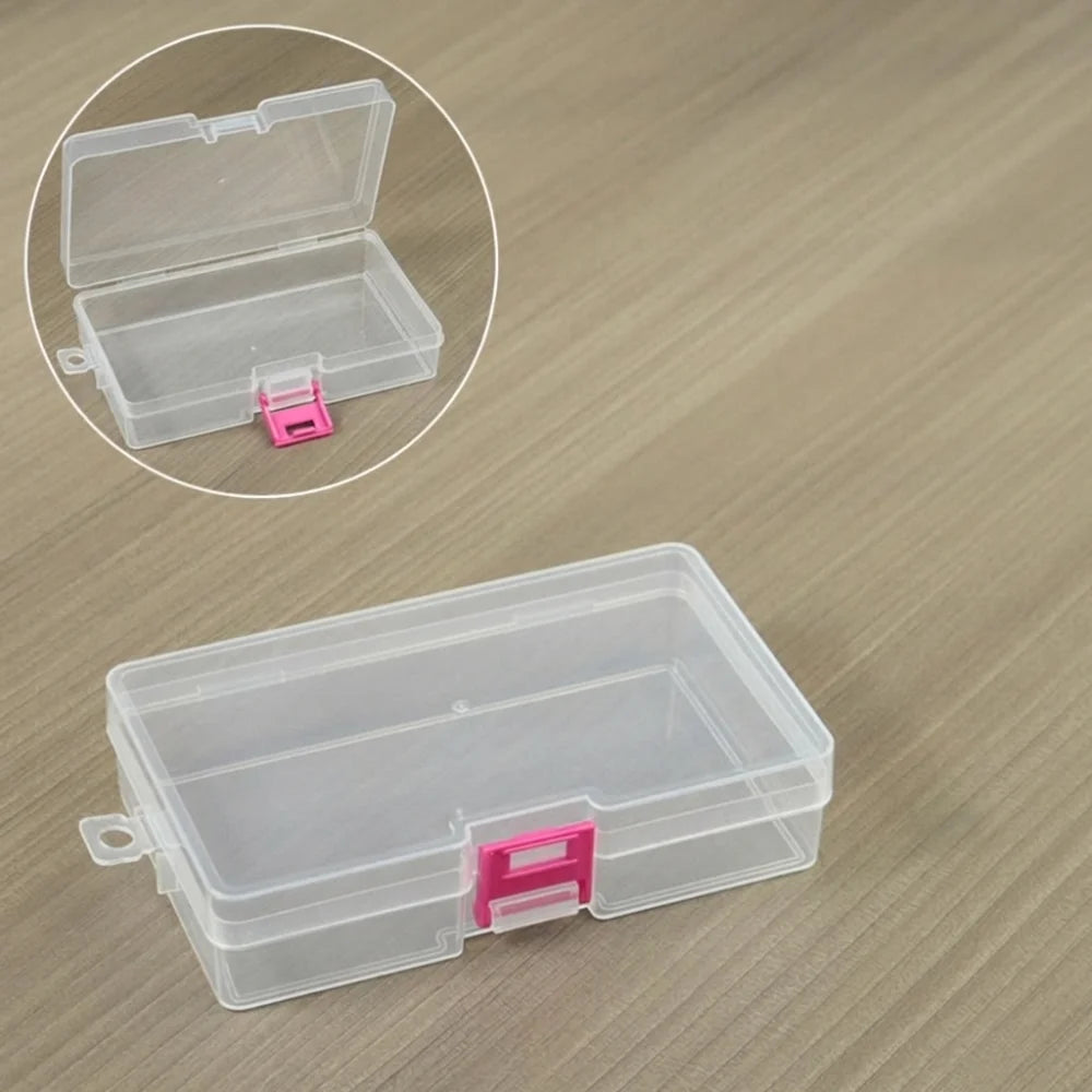 Mini Transparent Flip-Cover Storage Box – Jewelry & Craft Plastic Storage Box Babs Style H