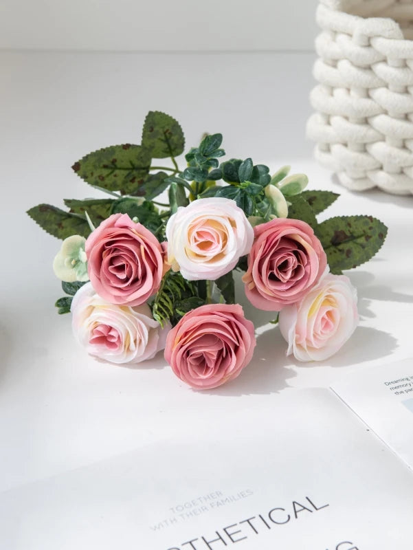 Silk Rose Artificial Flowers for Wedding & Home Décor Artificial Silk Flowers Babs color5 3 pcs