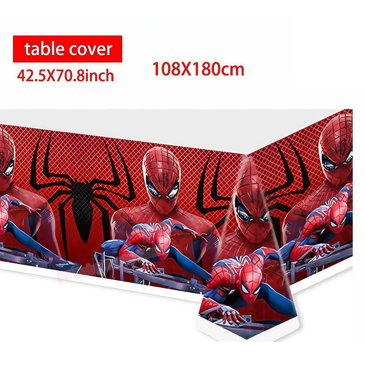 Spider-Man Party Tablecloth | Kids Birthday Table Cover Party Tablecloth Babs 1pc 5