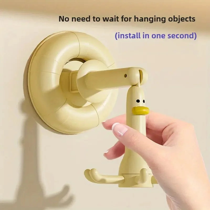 360° Rotating Duck Suction Cup Hook – Home Wall Organizer Suction Cup Hook Babs