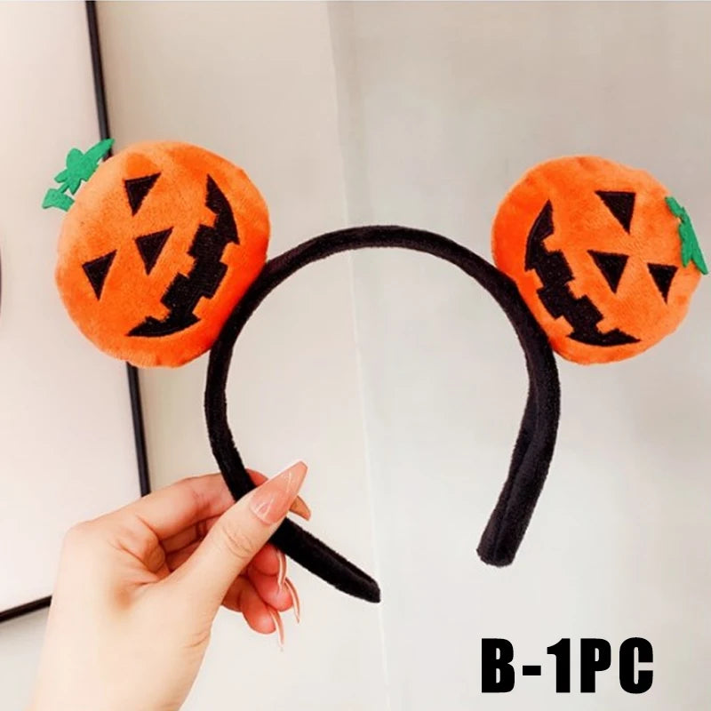 Devil Pumpkin Horn Headband – Halloween Costume Accessory Halloween Headband Babs B 1PC