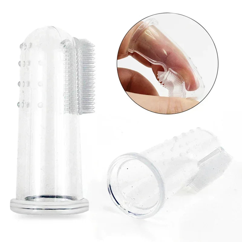 BPA-Free Silicone Pet Finger Toothbrush for Dogs & Cats Pet Finger Toothbrush Babs