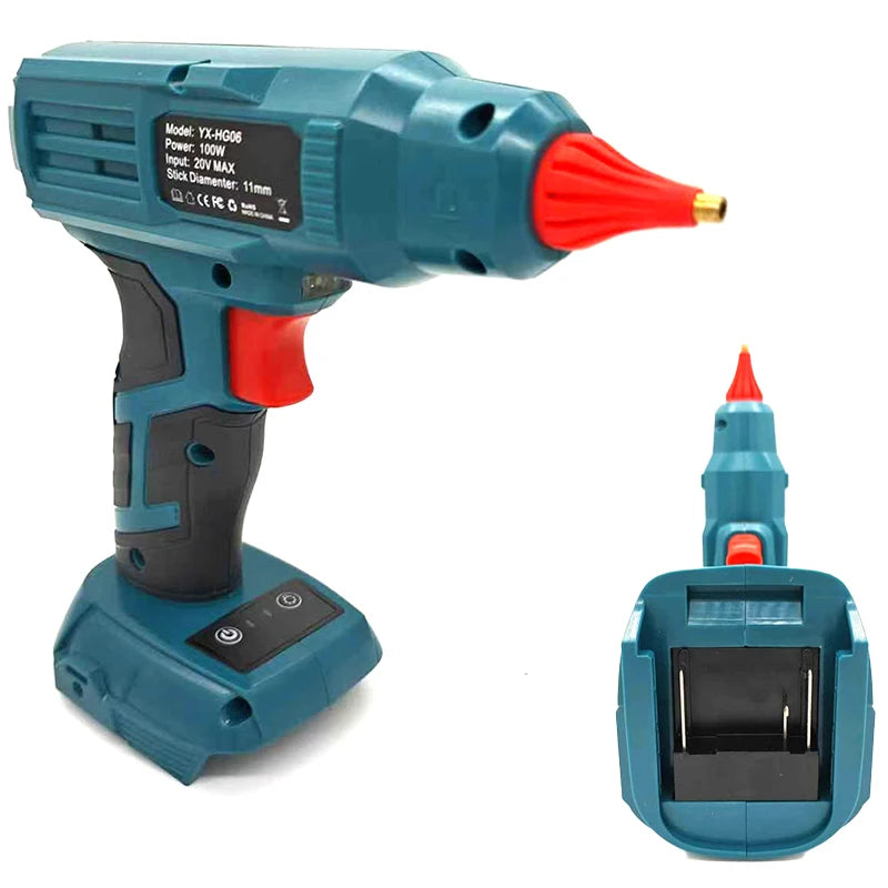 Cordless Hot Glue Gun 18/20V Battery 100W – 11mm DIY Craft Tool Cordless Glue Gun Babs