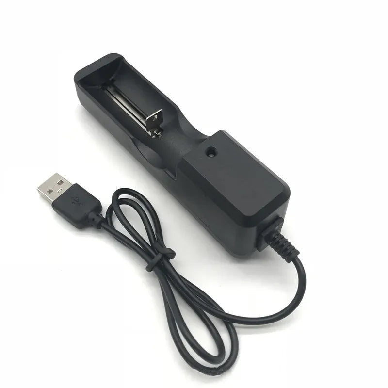 Alasicka 1-Slot USB Lithium Battery Charger – 18650 & More Battery Charger Babs