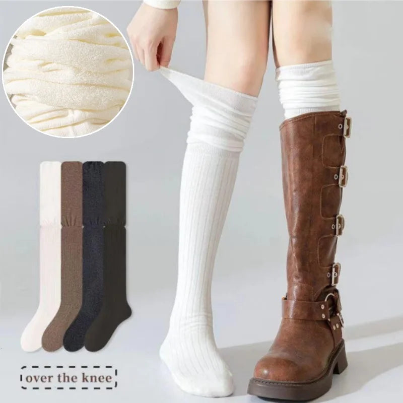 Women's Knee High Thigh High Tube Socks – Cotton Blend Knee High Socks Babs