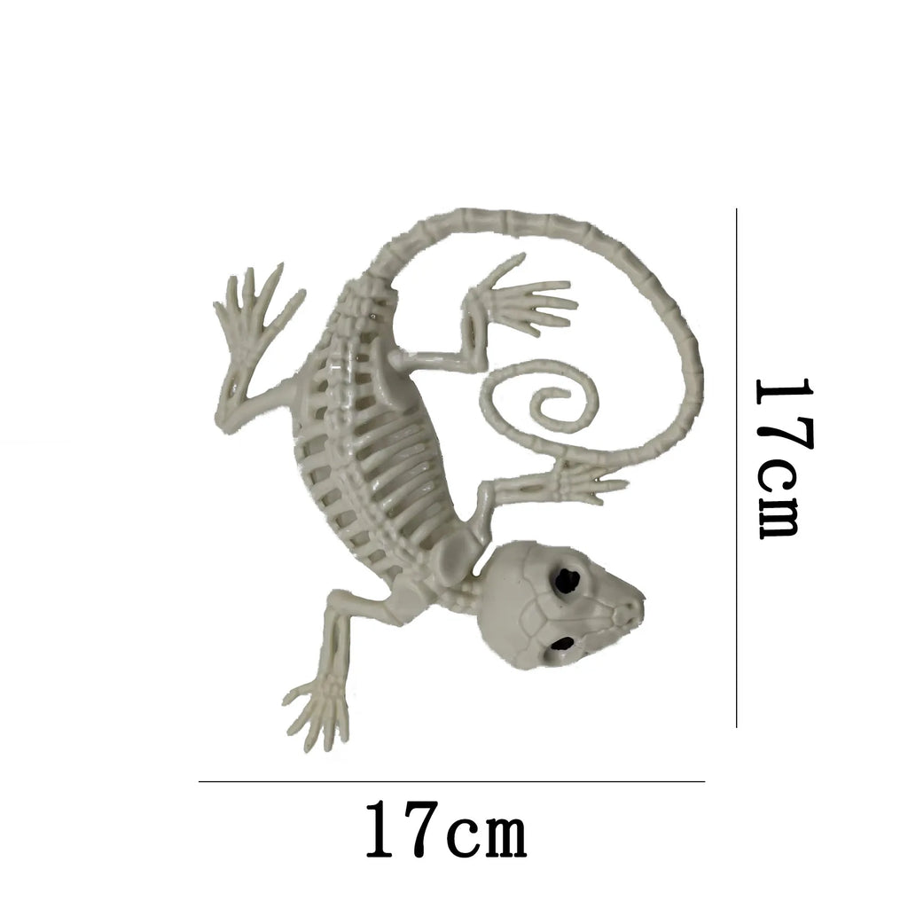 Halloween Skeleton Animal Bones Props – Bat, Spider & Scary Decor Halloween Prop Decoration Babs Gecko skeleton
