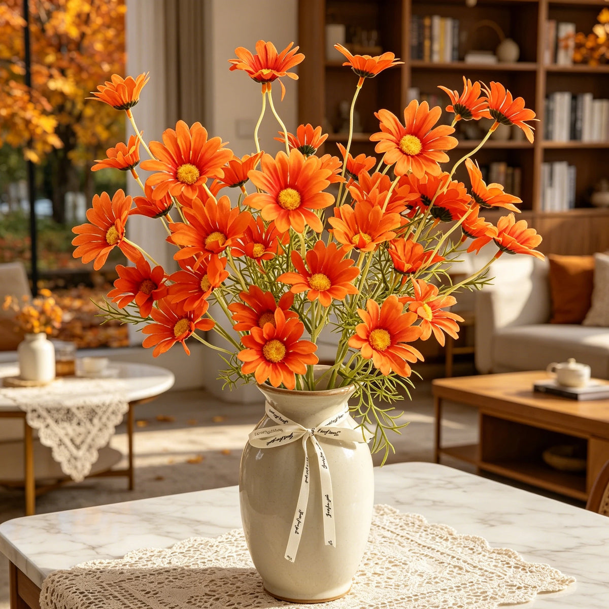 Silk Daisy Artificial Flower Bouquet – Home & Wedding Décor Artificial Flower Bouquet Babs