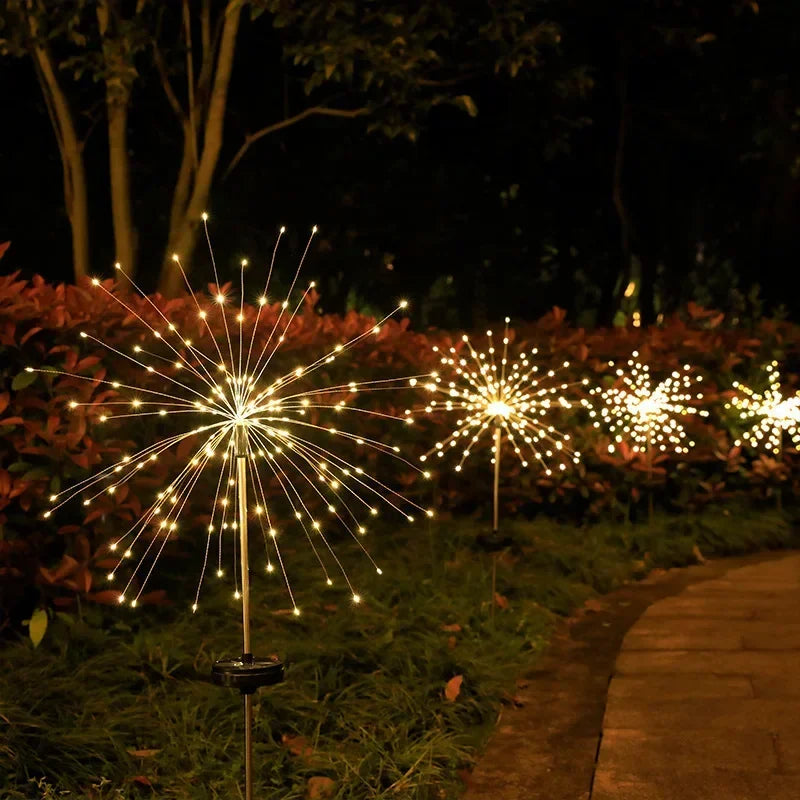 Solar Firework Fairy Lights – 60 LED Waterproof Garden Decor Solar Garden Lights Babs