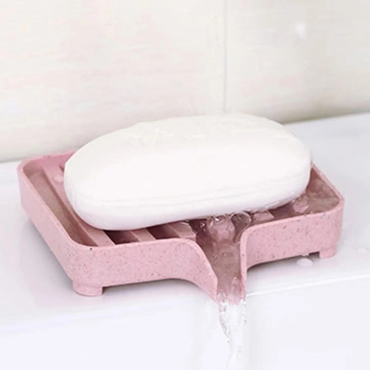 Soap Dish with Drain – Multipurpose Shower Soap Tray Soap Dish Babs