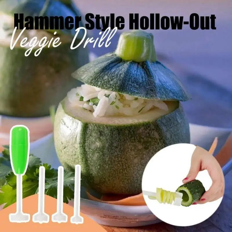 4-Piece Vegetable Spiral Cutter & Corer Set – Kitchen Spiralizer Vegetable Spiralizer Set Babs