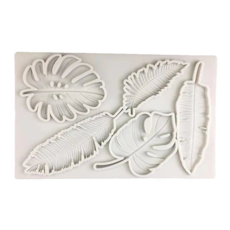 Feather & Leaf Silicone Mold – Chocolate, Clay & Cake Décor Silicone Baking Mold Babs