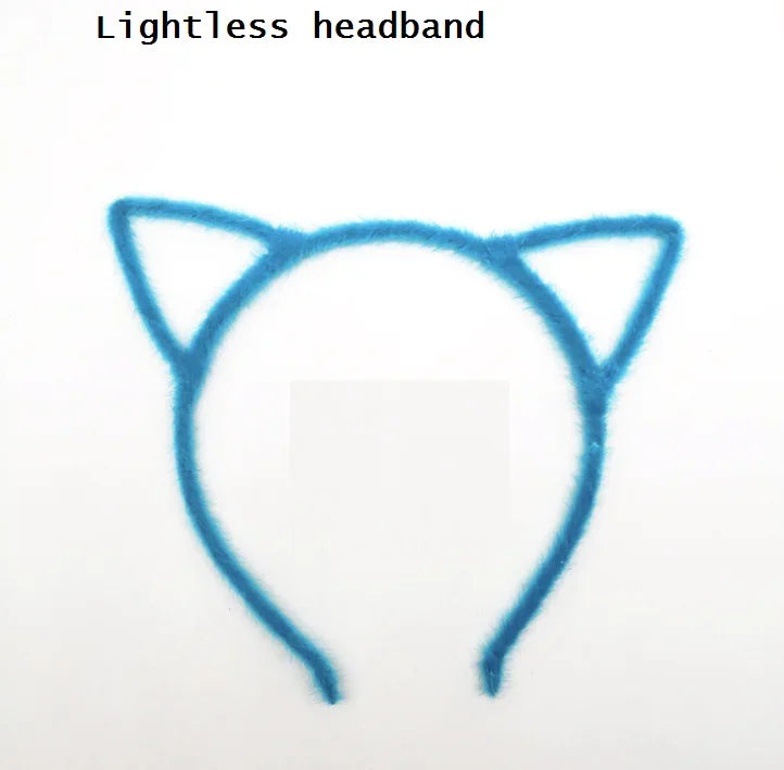 LED Cat Ear Headband – Flashing Glow Party Headwear LED Party Headband Babs 18