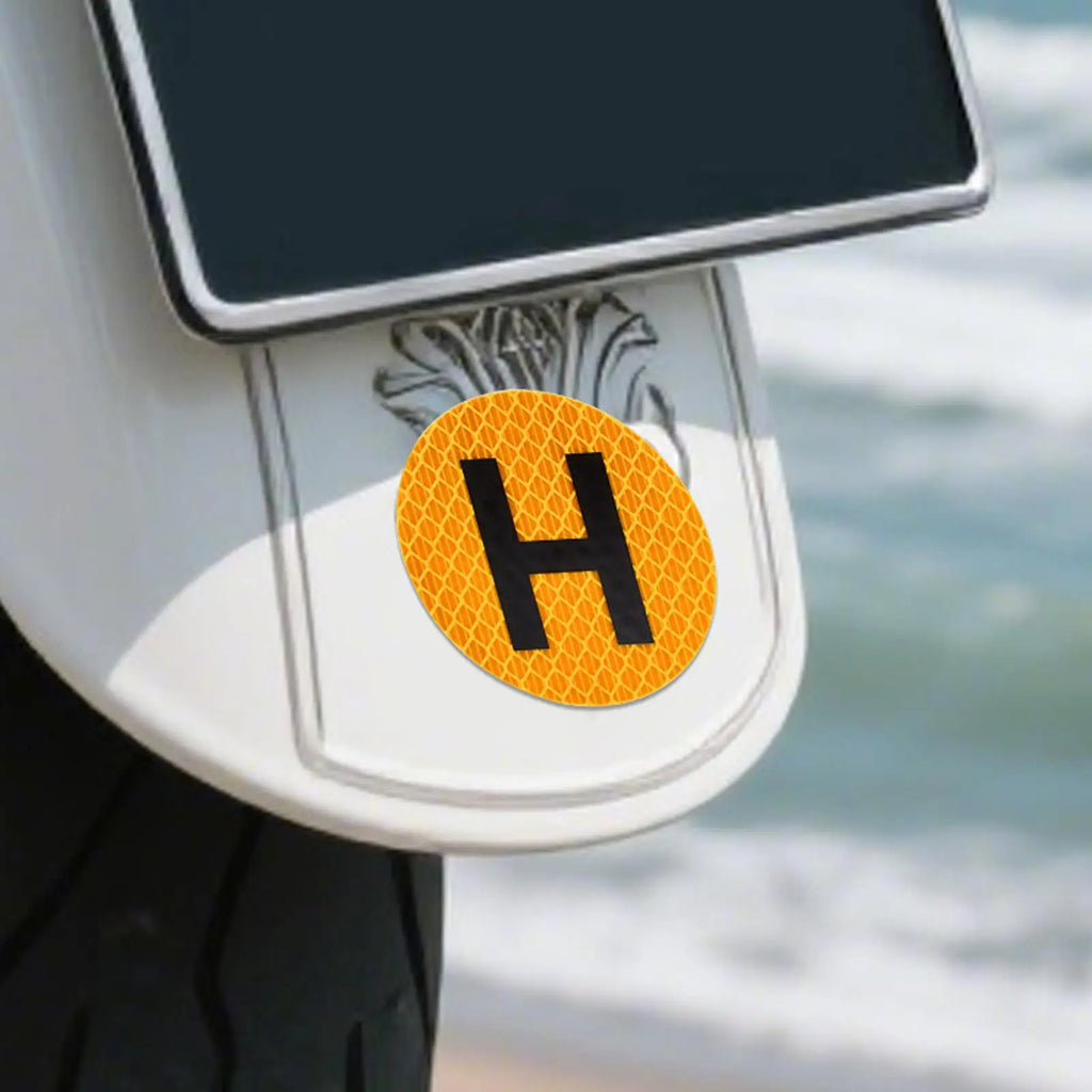 Magnetic H Historical Vehicle Sign Sticker – Waterproof Reflective Magnetic Vehicle Sticker Babs
