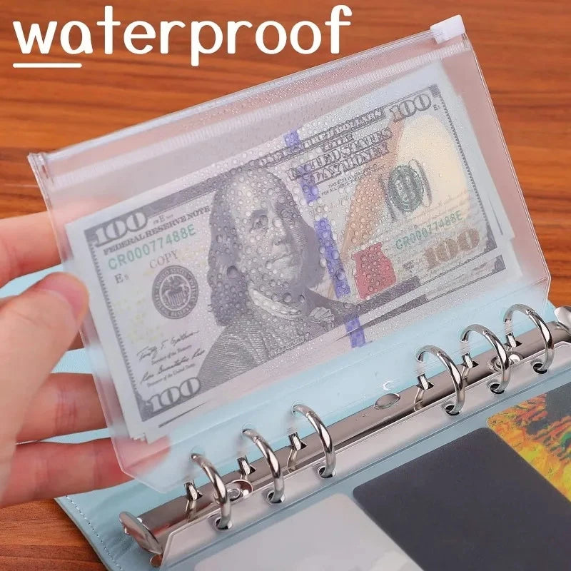 8PCS Zipper Binder Pocket Envelopes A5 A6 A7 Budget Organizer Binder Pocket Envelopes Babs