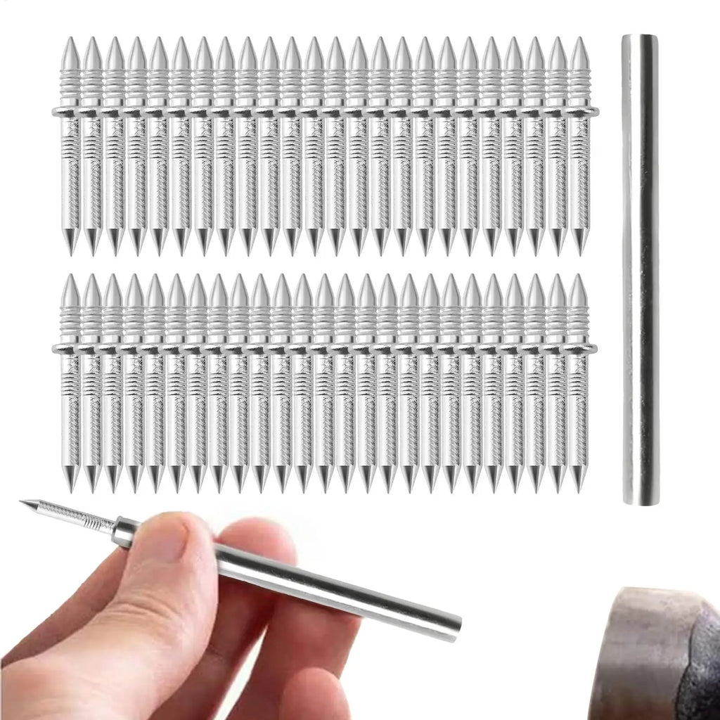Double Head Seamless Nails – Rust-Proof Carbon Steel, 100 Pcs Seamless Double Head Nails Babs