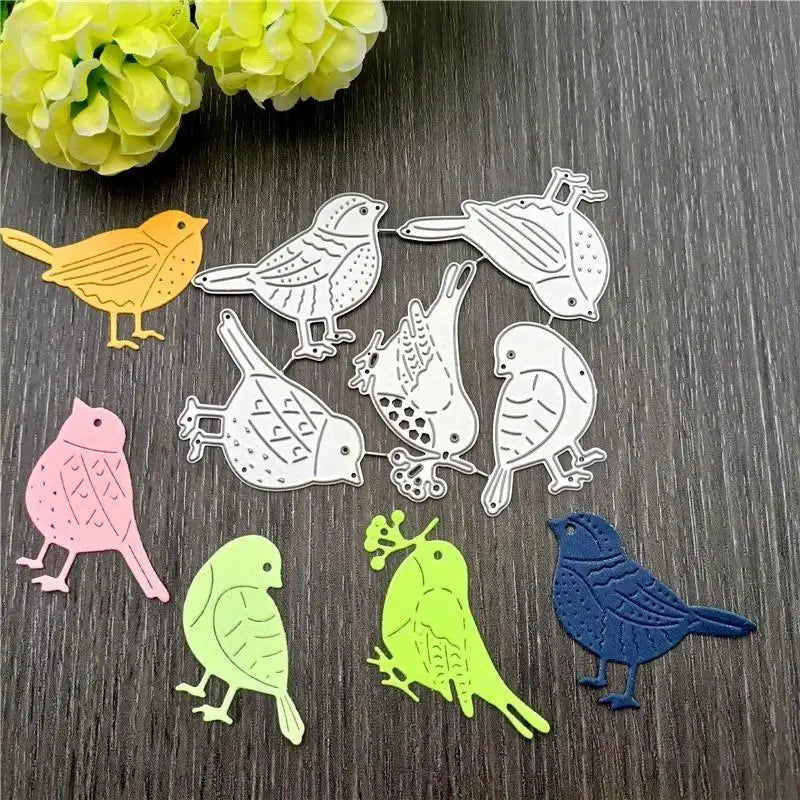 2PC Bird & Birdcage Metal Dies – DIY Scrapbook Card Making Craft Metal Dies Babs