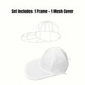 Cap Washing Bag with Frame – Baseball Hat Washer Protector Hat Washing Bag Babs white 1 set