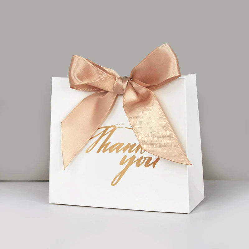 Thank You Candy Gift Boxes with Ribbon – 5 or 10 Pack Party Favor Gift Box Babs A 10pcs