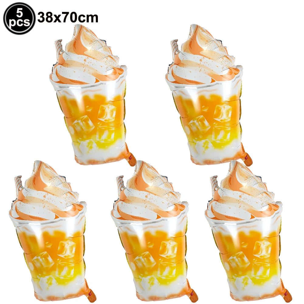 Summer Drink Foil Balloons – Beer, Wine & Cocktail Party Decor Party Foil Balloons Babs 5pcs 6 As pictures show