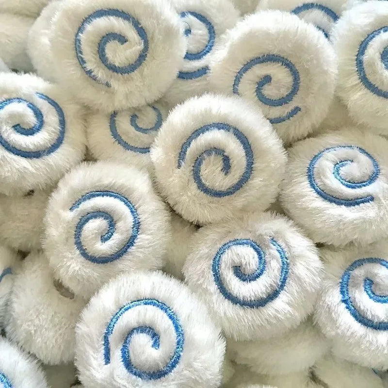 Spiral Plush Doll Bag Charm – DIY Backpack & Luggage Decor Bag Charm Ornament Babs