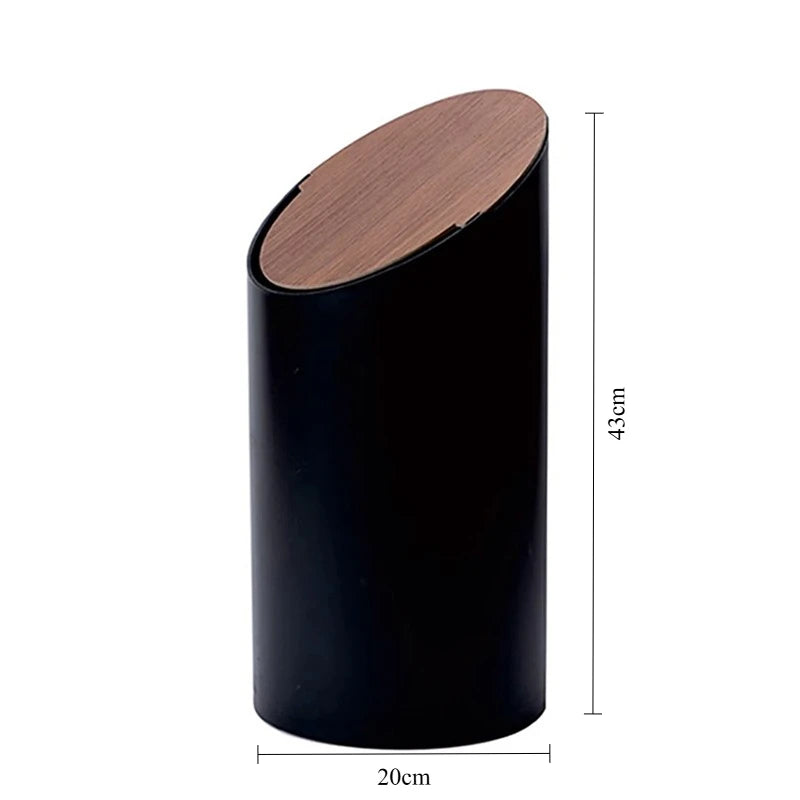 Luxury Round Trash Bin with Lid | Minimalist Wastebasket Luxury Trash Bin Babs