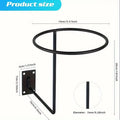 Wall Mounted Metal Helmet Hook – Hat & Coat Storage Rack Wall Mounted Hook Babs black