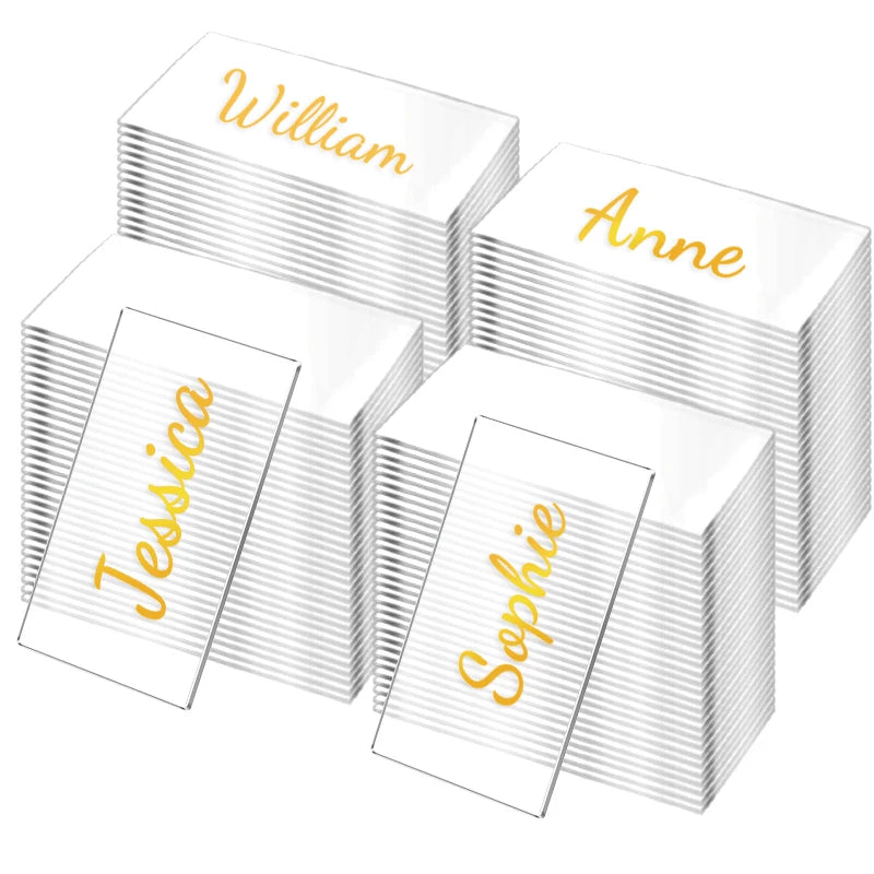 Clear Acrylic Table Place Cards for Wedding & Party (30/50 Pcs) Acrylic Place Cards Babs