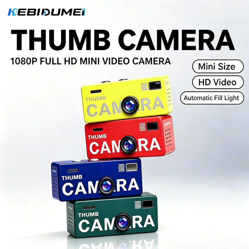 KEBIDUMEI 1080P Thumb Mini Camcorder – Pocket Camera Mini Pocket Camcorder Babs