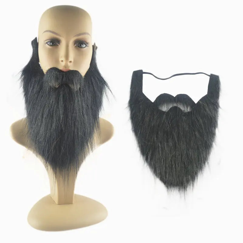 Fake Beard & Mustache Set – Santa Cosplay Costume Props Costume Accessory Babs
