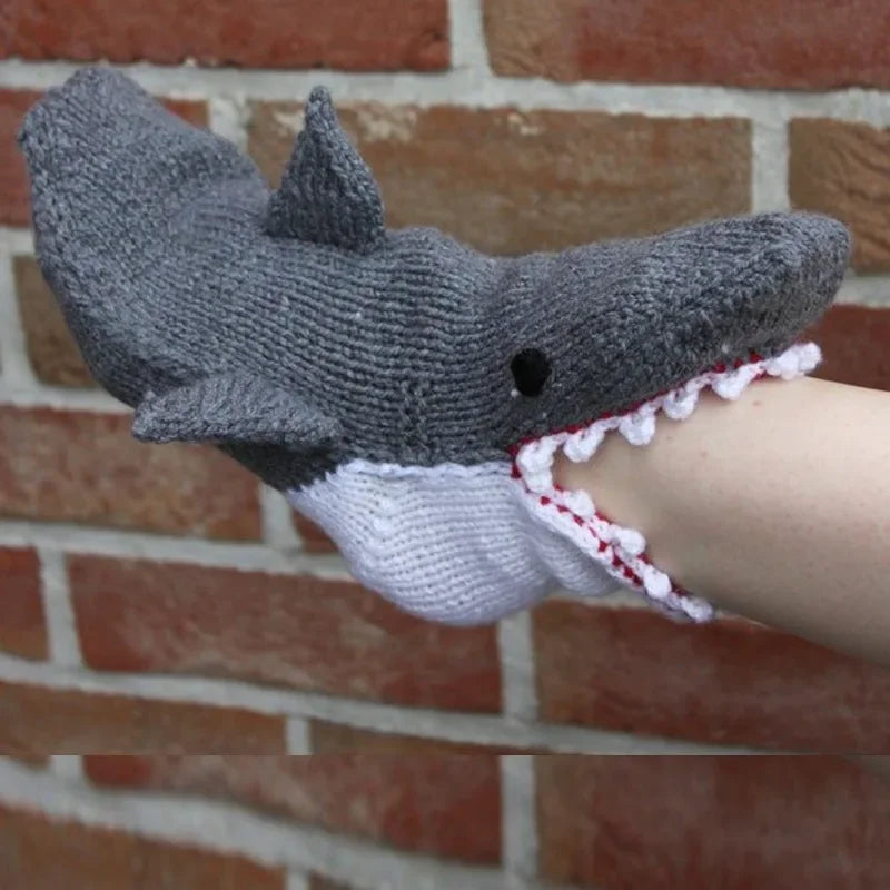 Knitted Crocodile Animal Socks – Funny Novelty Christmas Gift Novelty Knit Socks Babs